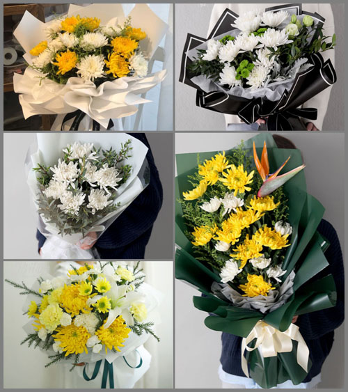 安徽淮南市谢家集区孙庙乡堆坊村白事花束代送